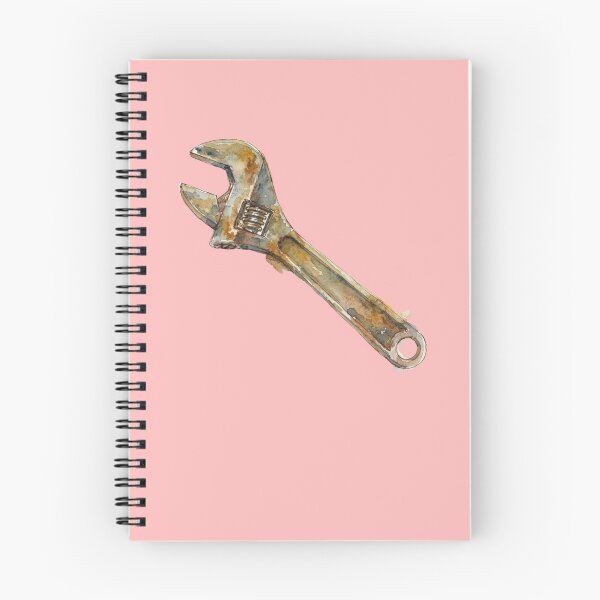 Item preview, Vintage Rusty Wrench Watercolor Mechanic Tool Art designed and sold by bvdesignart.