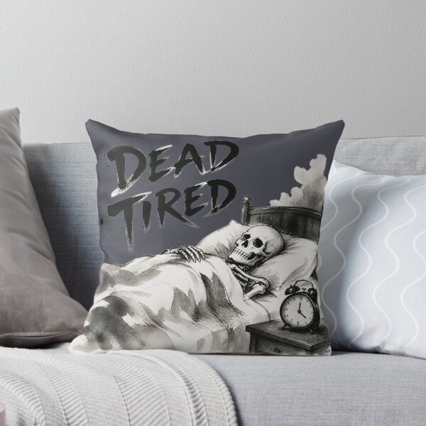 Item preview, Dead Tired Funny Halloween Skeleton Sleep Humor Spooky Season Design designed and sold by ManggaeJM.