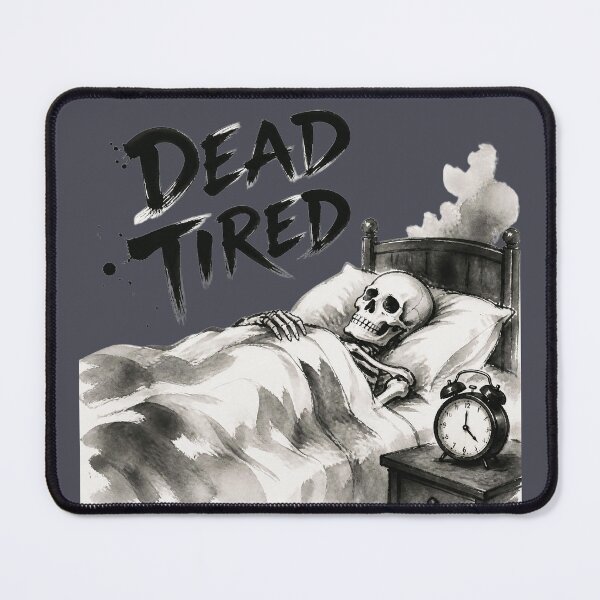 Item preview, Dead Tired Funny Halloween Skeleton Sleep Humor Spooky Season Design designed and sold by ManggaeJM.