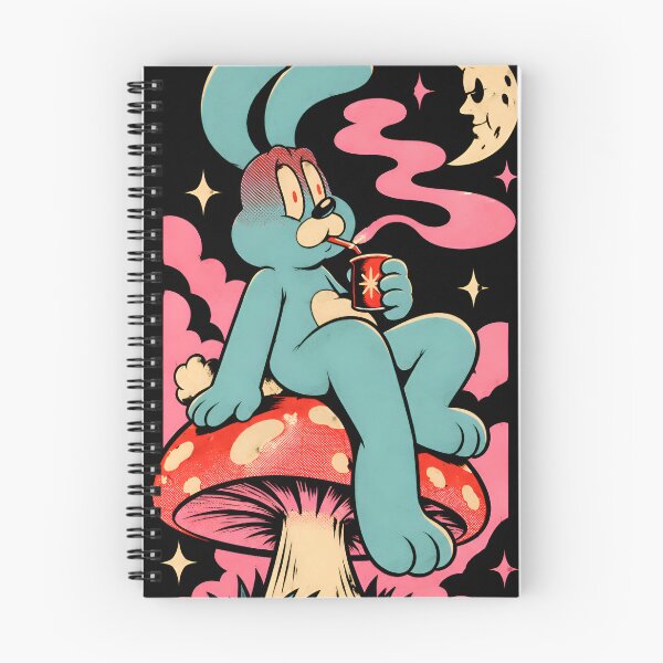 Item preview, Retro Psychedelic Bunny on Magic Mushroom designed and sold by Pixel-Perfecto.
