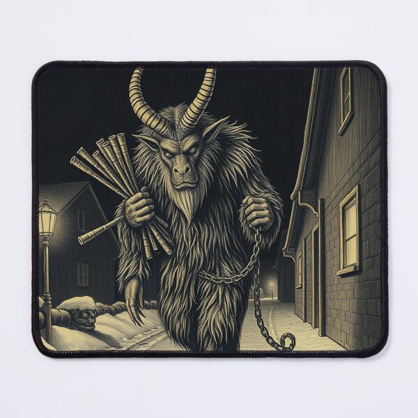 Item preview, Krampus Vintage Engraving, Gothic Christmas Art designed and sold by GildedFolio.