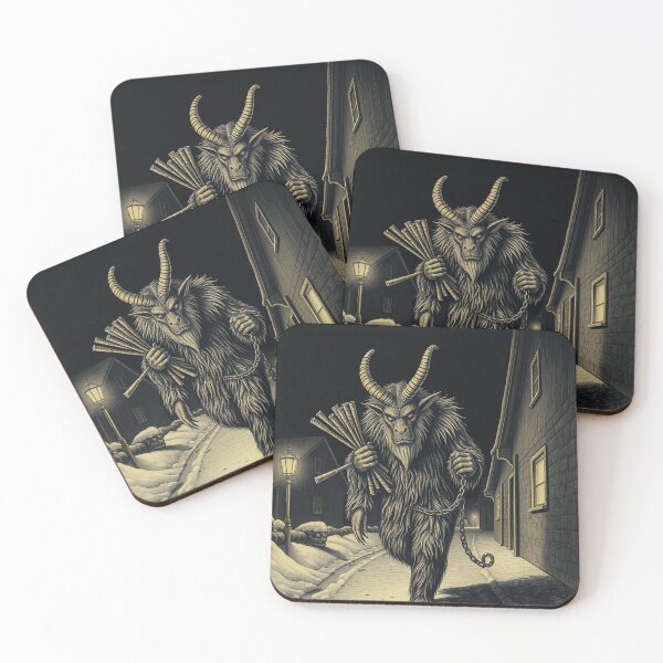 Item preview, Krampus Vintage Engraving, Gothic Christmas Art designed and sold by GildedFolio.