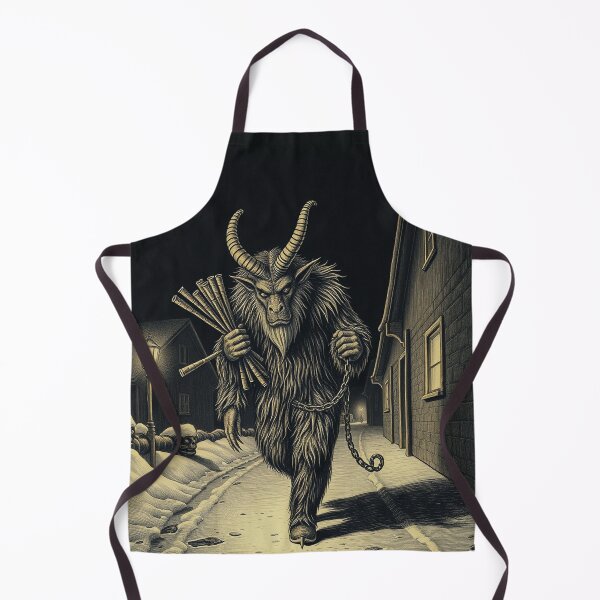 Item preview, Krampus Vintage Engraving, Gothic Christmas Art designed and sold by GildedFolio.