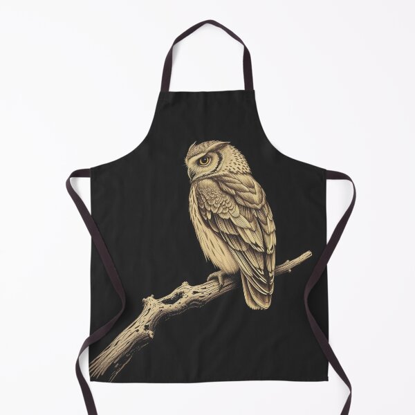 Item preview, Owl Vintage Engraving, Dark Academia Halloween Art designed and sold by GildedFolio.