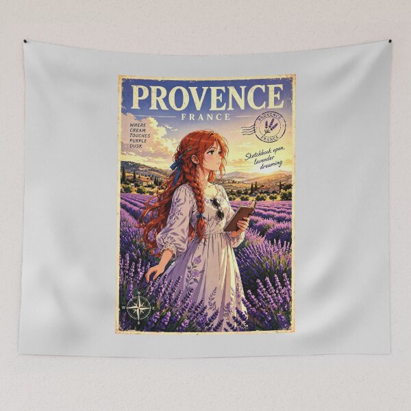 Item preview, France — Provence Lavender Fields — A Dreamy Summer Journey Through Endless Purple Horizons designed and sold by DibujandoPorfa.