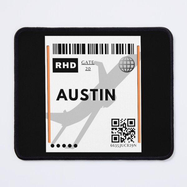 Item preview, Austin ticket design Sticker designed and sold by shopnga.