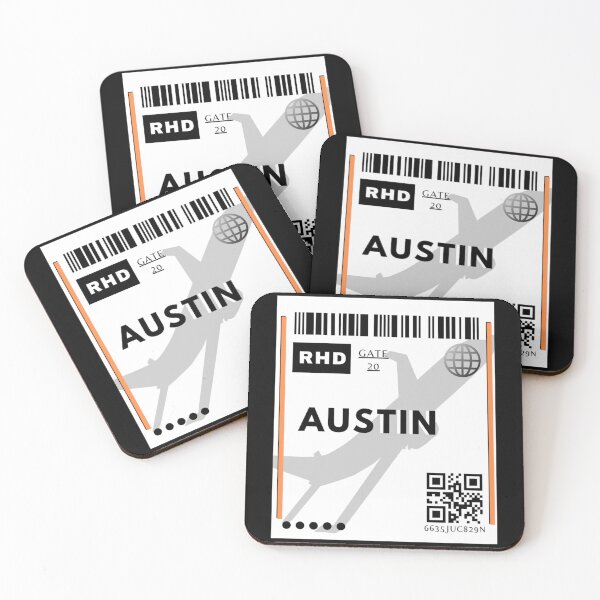 Item preview, Austin ticket design Sticker designed and sold by shopnga.