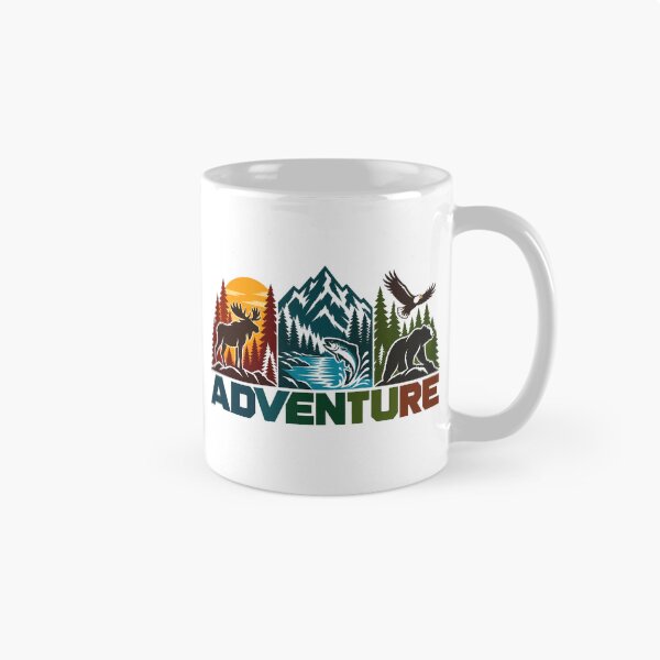 Item preview, Adventure Retro Wilderness Nature Wildlife Mountains designed and sold by BakersTees.