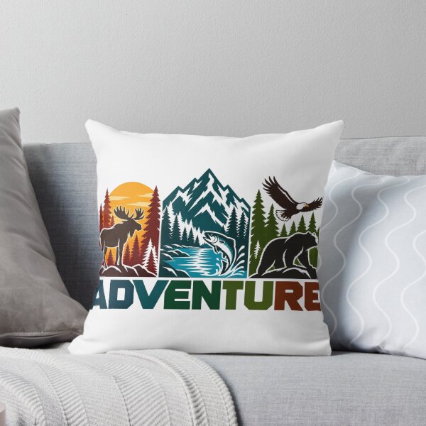 Item preview, Adventure Retro Wilderness Nature Wildlife Mountains designed and sold by BakersTees.