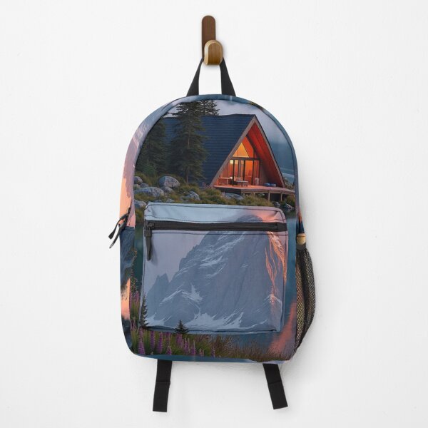 Item preview, Lakeside Retreat - Cabin Beneath the Peaks designed and sold by nhk999.