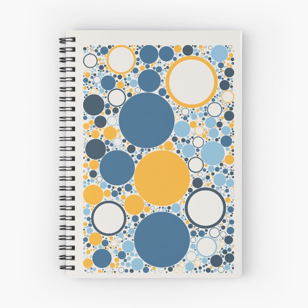 Item preview, Steel Blue and Mustard Circles designed and sold by FOYOH.