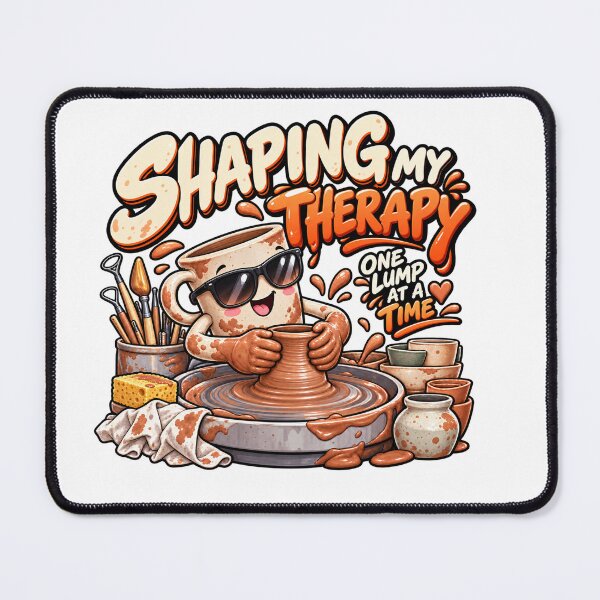 Item preview, Funny Pottery Lover - Shaping My Therapy, One Lump at a Time designed and sold by Benyacine.