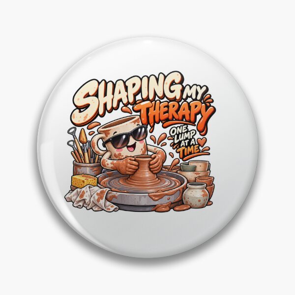 Item preview, Funny Pottery Lover - Shaping My Therapy, One Lump at a Time designed and sold by Benyacine.