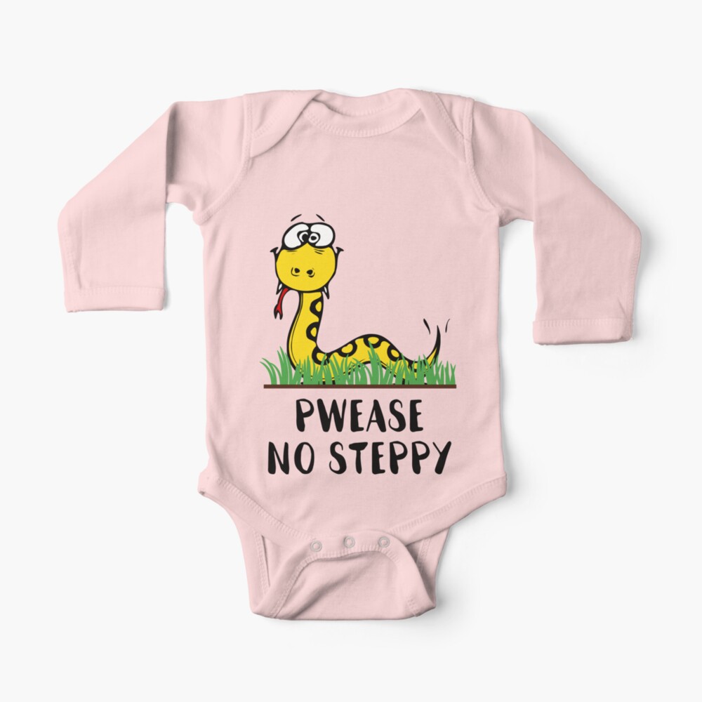 Pwease No Steppy No Step On Snek Kids T Shirt By Sqwear Redbubble