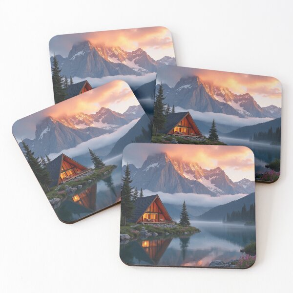 Item preview, Twilight Reflections - Mountain Cabin Sanctuary designed and sold by nhk999.