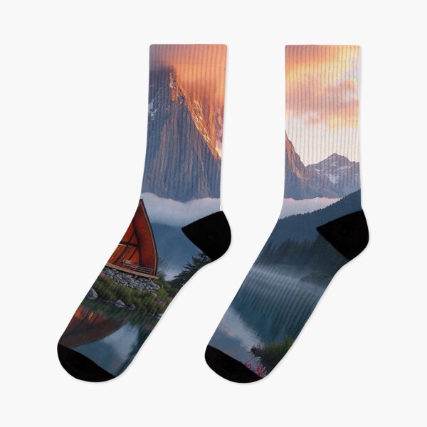 Item preview, Twilight Reflections - Mountain Cabin Sanctuary designed and sold by nhk999.