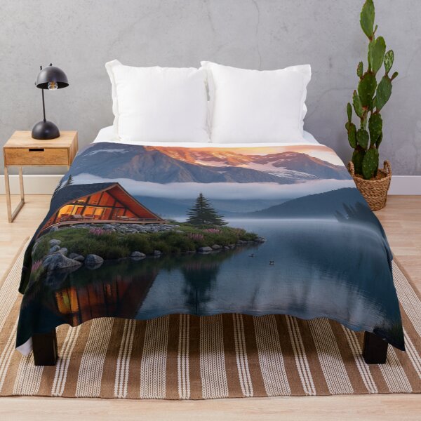 Item preview, Twilight Reflections - Mountain Cabin Sanctuary designed and sold by nhk999.
