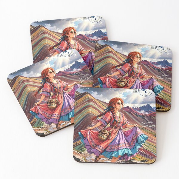 Item preview, Peru — Rainbow Mountain — A Colourful Adventure Above the Clouds of the Andes designed and sold by DibujandoPorfa.