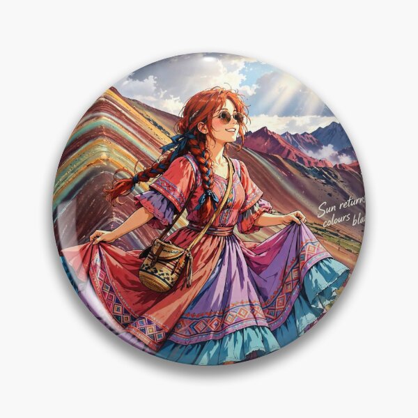 Item preview, Peru — Rainbow Mountain — A Colourful Adventure Above the Clouds of the Andes designed and sold by DibujandoPorfa.