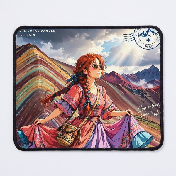 Item preview, Peru — Rainbow Mountain — A Colourful Adventure Above the Clouds of the Andes designed and sold by DibujandoPorfa.