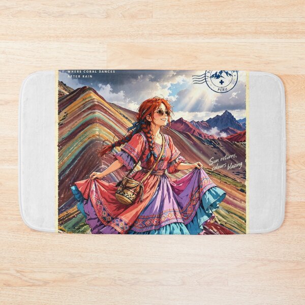 Item preview, Peru — Rainbow Mountain — A Colourful Adventure Above the Clouds of the Andes designed and sold by DibujandoPorfa.