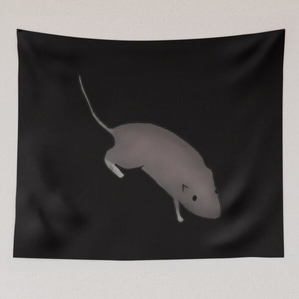 Item preview, Cute Grey Rodent Illustration designed and sold by Doublettadraw.