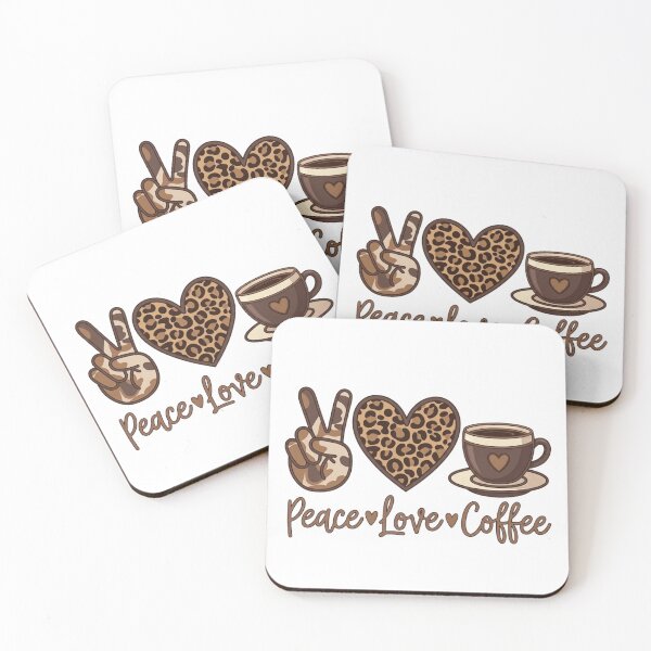 Item preview, Peace, love, coffee designed and sold by wingoo22.