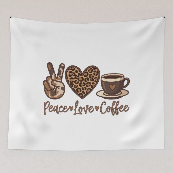 Item preview, Peace, love, coffee designed and sold by wingoo22.