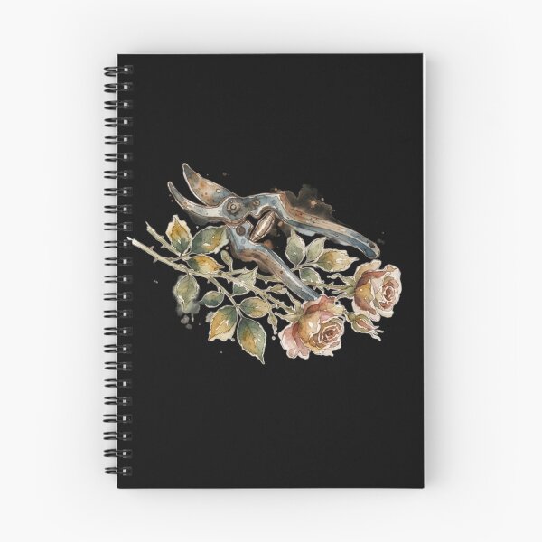 Item preview, Vintage Garden Pruners And Watercolor Roses Art designed and sold by bvdesignart.
