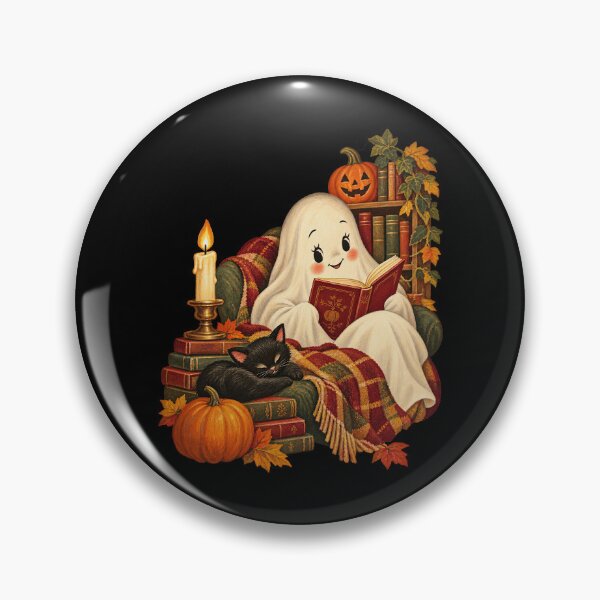 Item preview, Reading Ghost Sleeping Black Cat Armchair Book Cozy Artwork designed and sold by adiencarteras.