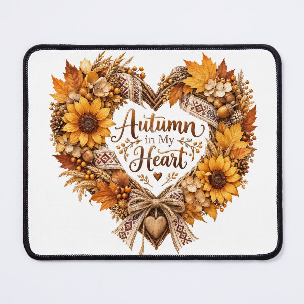 Item preview, Autumn in My Heart – Rustic Fall Wreath designed and sold by DansCreations42.