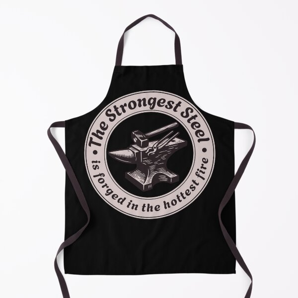 Item preview, The Strongest Steel is Forged in the Hottest Fire Motivational Anvil designed and sold by HYPNK.