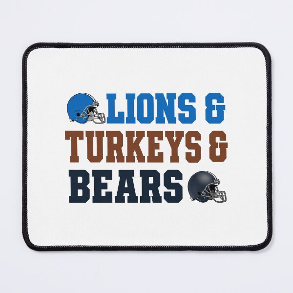 Item preview, Lions & Turkeys & Bears Thanksgiving Football designed and sold by AlexandSchum.