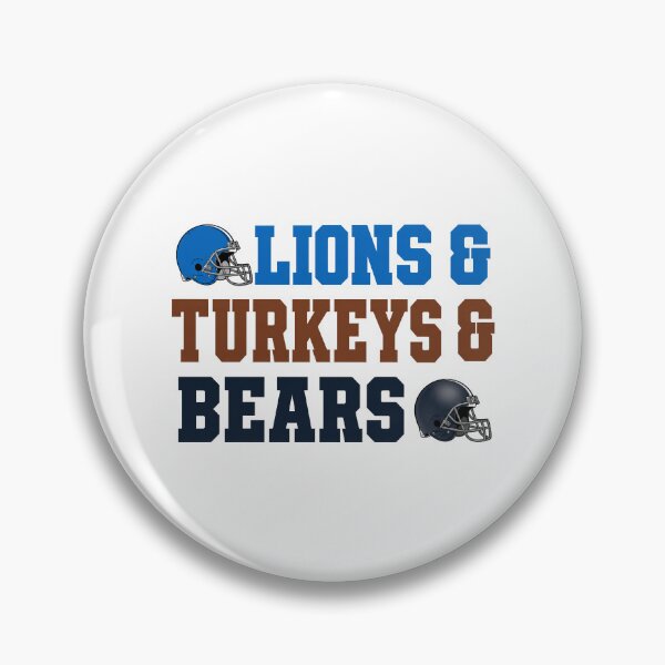 Item preview, Lions & Turkeys & Bears Thanksgiving Football designed and sold by AlexandSchum.