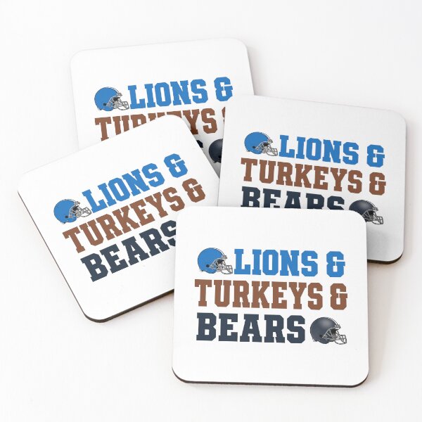 Item preview, Lions & Turkeys & Bears Thanksgiving Football designed and sold by AlexandSchum.