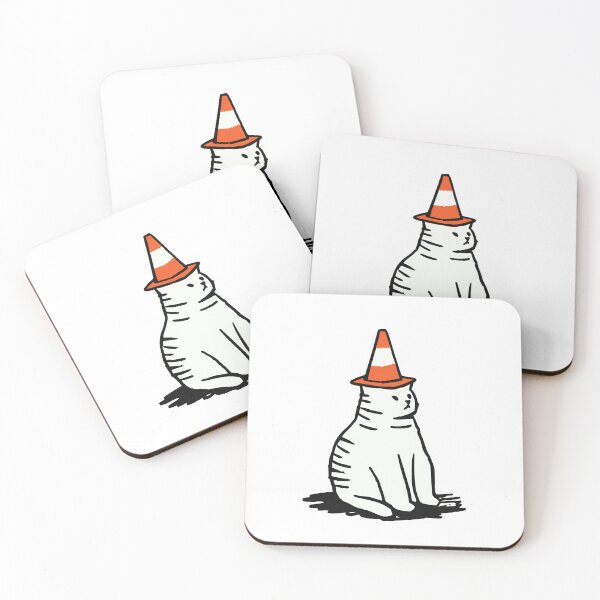 Item preview, Funny Cat In Traffic Cone Hat designed and sold by DarkThreads320.