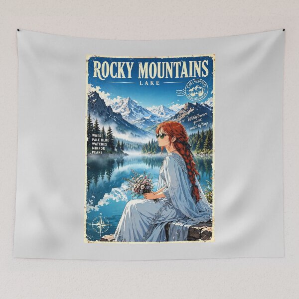 Item preview, Canada — Banff National Park — A Serene Morning Among Mirror Lakes and Snowy Rocky Peaks designed and sold by DibujandoPorfa.