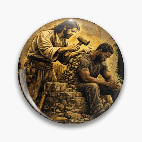 Item preview, God's Man Under Construction designed and sold by Alpha Omega Shop.