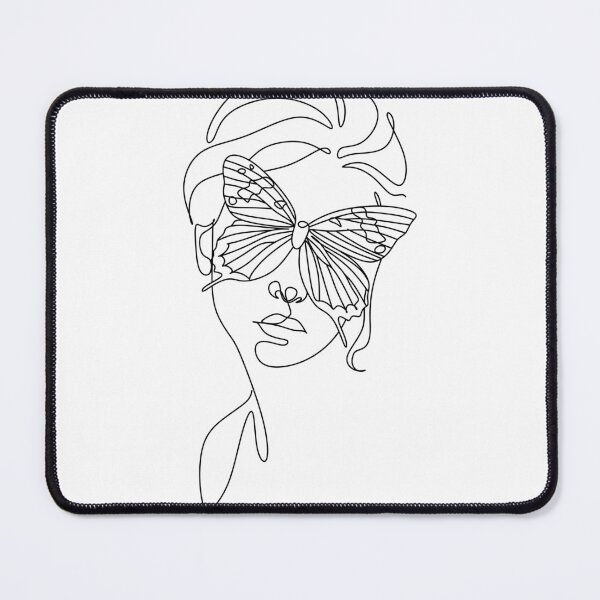 Item preview, Abstract Butterfly Woman Line Art designed and sold by masterart.12.