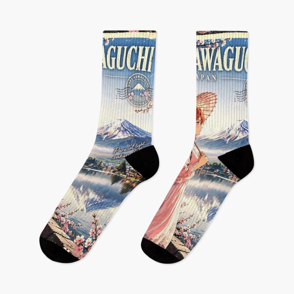 Item preview, Japan — Mount Fuji and Lake Kawaguchi — A Delicate Spring Morning Beneath Japan's Sacred Mountain designed and sold by DibujandoPorfa.