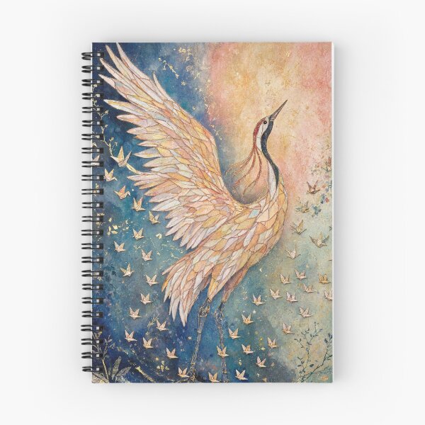 Item preview, Majestic Watercolor Crane in Celestial Flight designed and sold by Discount code.