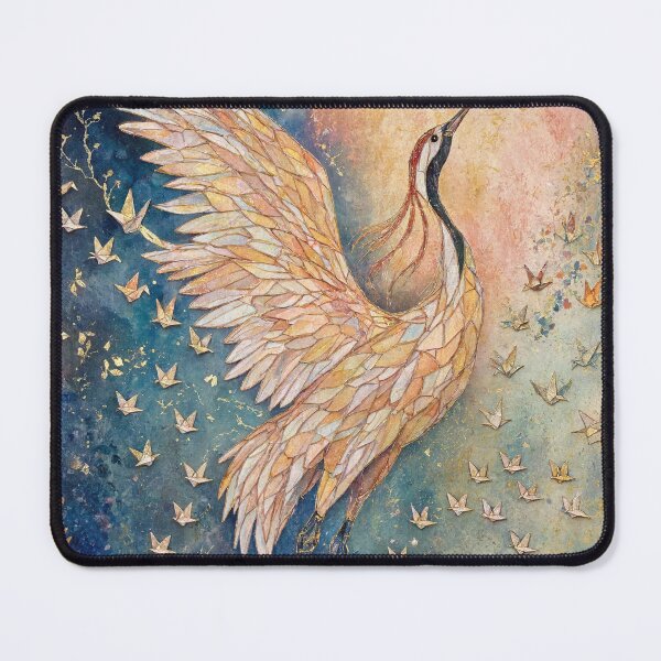 Item preview, Majestic Watercolor Crane in Celestial Flight designed and sold by Discount code.