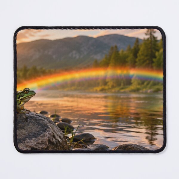 Item preview, Rainbow Mountain Lake – Inspirational Nature Landscape designed and sold by Mirgonhood.