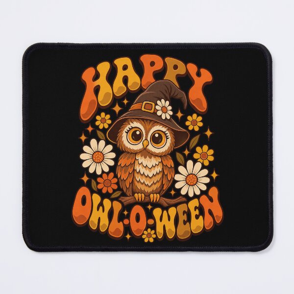 Item preview, Happy Owl O Ween 70s Groovy Witch Owl Daisyssssssssssss designed and sold by adiencarteras.