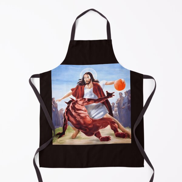 Item preview, Jesus Dunking On Devil Basketball Art designed and sold by Hector-Studio.