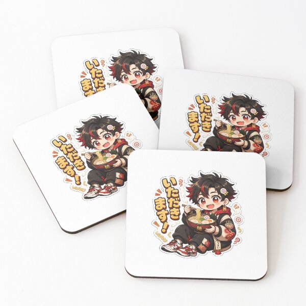 Item preview, Streetwear Chibi Anime Japanese Boy eating Ramen  designed and sold by Animepopstudio.