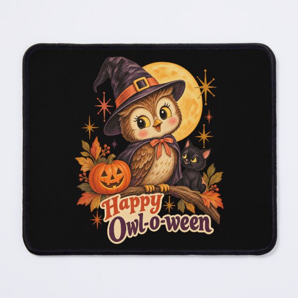 Item preview, Happy Owl O Ween Charming Baby Owl Black Kittenssssssss designed and sold by adiencarteras.