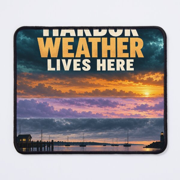 Item preview, Harbor Weather Lives Here designed and sold by aihrgdesign.