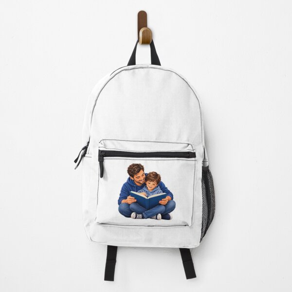 Item preview, Father and Son Reading Together – Family Reading Time designed and sold by FootprintofLove.