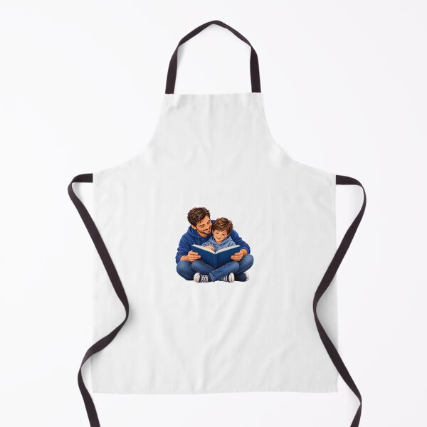Item preview, Father and Son Reading Together – Family Reading Time designed and sold by FootprintofLove.